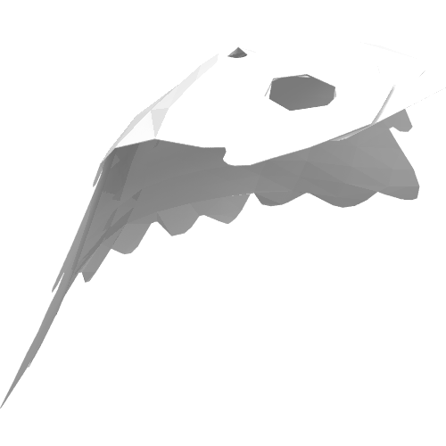 Cape, bords dentelés (Neckwear Cape, Serrated Edges)