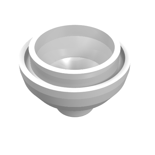 Brique ronde 2 x 2 Fond de dôme [ouvert tenon] (Brick Round 2 x 2 Dome Bottom [Open Stud])