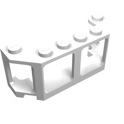 Rendu LDraw de Train avant 2 x 6 x 2 (Train Front 2 x 6 x 2), couleur indicative