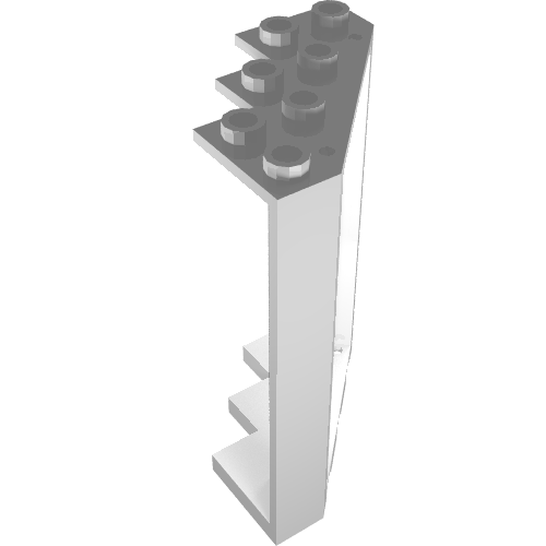 Rendu LDraw de Cadre de porte 4 x 4 x 6 coins (Door Frame 4 x 4 x 6 Corner), couleur indicative