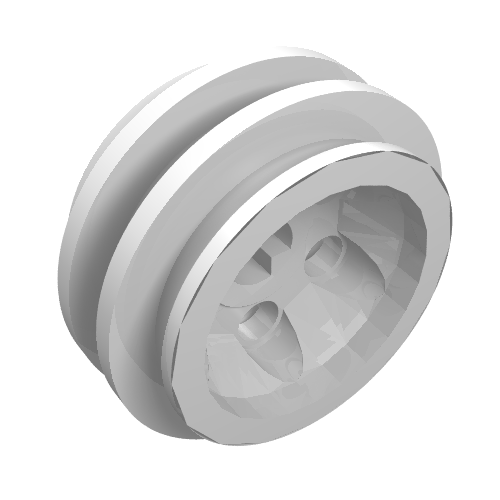 Rendu LDraw de Jante de roue 24 x 14 VR avec centre trou pour axe (Wheel Rim 24 x 14 VR with Center Axle Hole), couleur indicative