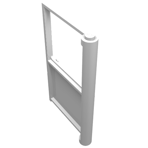 Rendu LDraw de Porte 1 x 6 x 8 gauche (Door 1 x 6 x 8 Left), couleur indicative