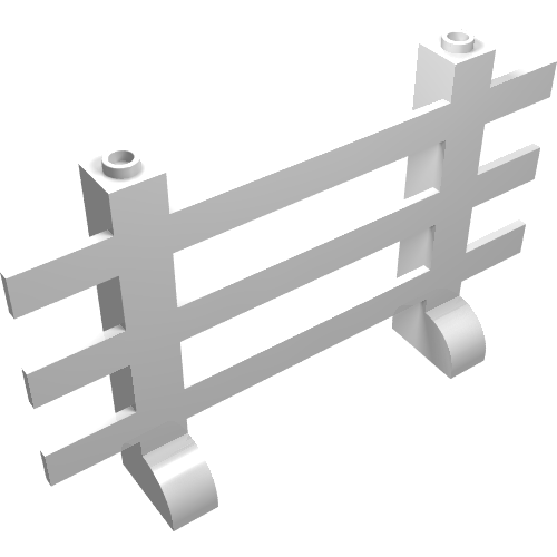 Rendu LDraw de Clôture 2 x 12 x 6 (Fence 2 x 12 x 6), couleur indicative