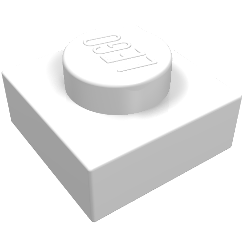 Plaque 1 x 1 (Plate 1 x 1)