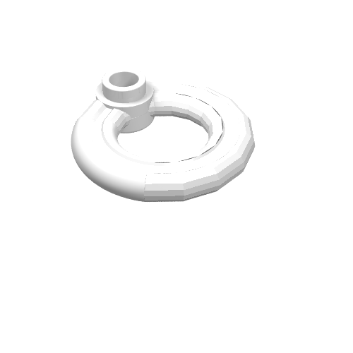 Rendu LDraw de Anneau de flottaison [conservateur de vie] (Equipment Flotation Ring [Life Preserver]), couleur indicative