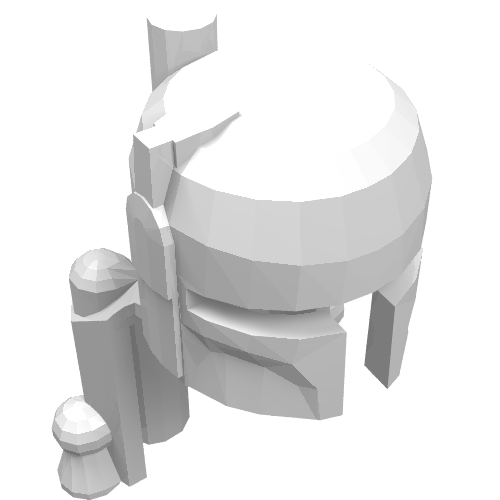 Casque, pack de fusée [sans motif] (Helmet, Rocket Pack [Plain])