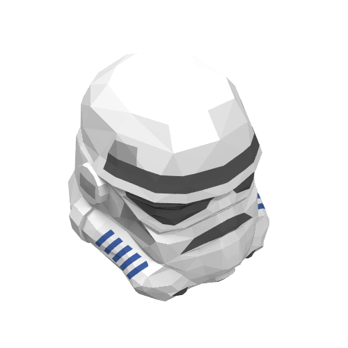 Casque Stormtrooper, bleu foncé Vents motif imprimé (Helmet Stormtrooper, Dark Blue Vents Print)