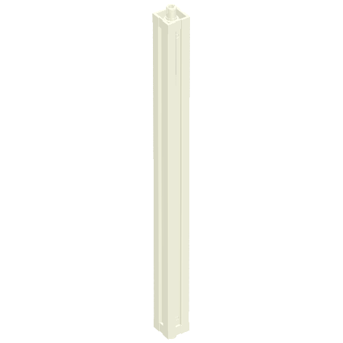Rendu LDraw de Scala, Building, Support Tall, Type 1, 28.5 tenon Long [Complete Assembly], couleur indicative