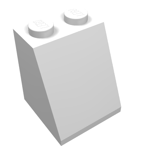 Brique inclinée 65° 2 x 2 x 2 lisse sans fond Tube (Brick Sloped 65° 2 x 2 x 2 Smooth without Bottom Tube)
