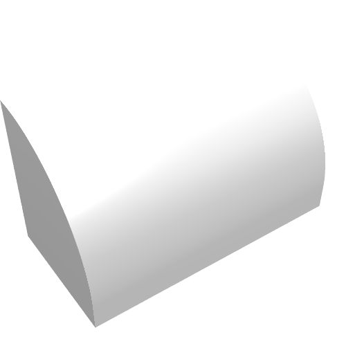 Brique courbée 1 x 2 x 1 Non tenons (Brick Curved 1 x 2 x 1 No Studs)