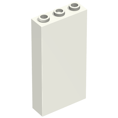 Rendu LDraw de Brique 1 x 3 x 5 sans support latéral (Brick 1 x 3 x 5 without Side Supports), couleur indicative
