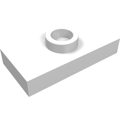 Plaque spéciale 1 x 2 avec 1 tenon avec rainure (Jumper) (Plate Special 1 x 2 with 1 Stud with Groove (Jumper))