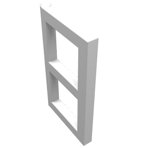 Rendu LDraw de Fenêtre 1 x 2 x 3 volet (Window 1 x 2 x 3 Pane), couleur indicative