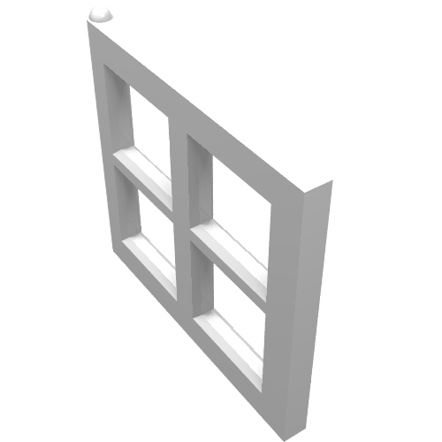 Rendu LDraw de Fenêtre 2 x 4 x 3 volet (Window 2 x 4 x 3 Pane), couleur indicative