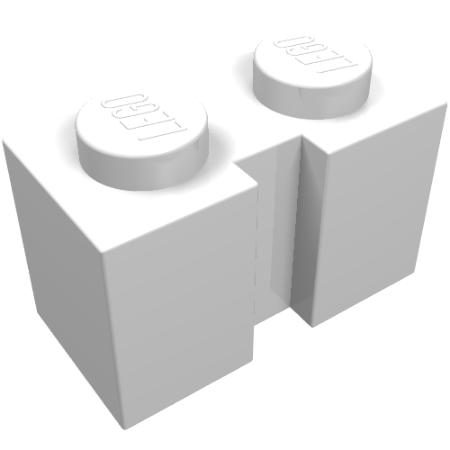Brique Spécial 1 x 2 avec rainure (Brick Special 1 x 2 with Groove)
