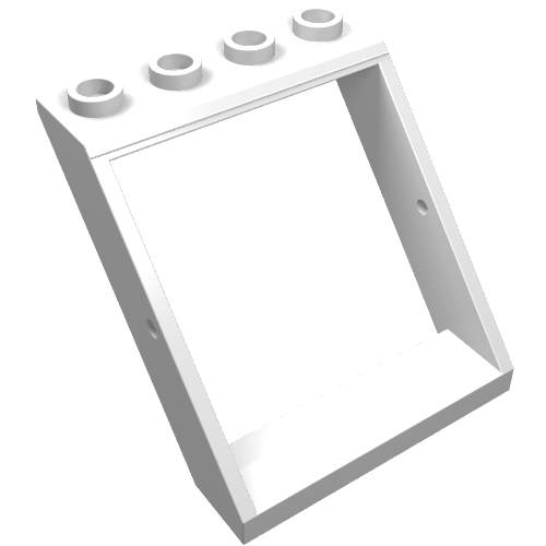 Rendu LDraw de Fenêtre 4 x 4 x 3 Toit (Window 4 x 4 x 3 Roof), couleur indicative
