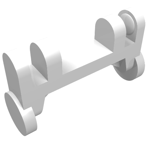 Rendu LDraw de Équipement Civière roues (Equipment Stretcher Wheels), couleur indicative