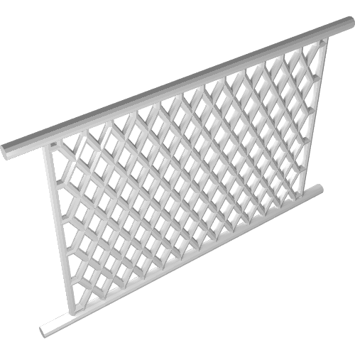 Rendu LDraw de Filet de sport 8 x 12 treillis (Sports Net 8 x 12 Lattice), couleur indicative