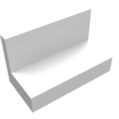Panneau 1 x 2 x 1 [coins carrés] (Panel 1 x 2 x 1 [Square Corners])