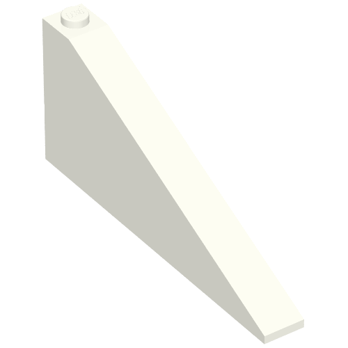 Rendu LDraw de Brique inclinée 25° 1 x 8 x 3 (Brick Sloped 25° 1 x 8 x 3), couleur indicative