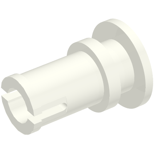 Rendu LDraw de Connecteur Technic avec connecteur de feuille (Technic Pin with Foil Connector), couleur indicative