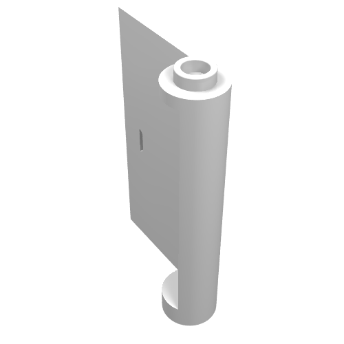 Rendu LDraw de Porte 1 x 3 x 4 Gauche - ouverte Entre charnière supérieure et inférieure (Door 1 x 3 x 4 Left - Open Between Top and Bottom Hinge), couleur indicative