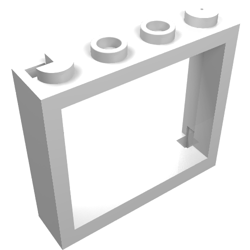Fenêtre 1 x 4 x 3 sans onglets d'obturation (Window 1 x 4 x 3 without Shutter Tabs)
