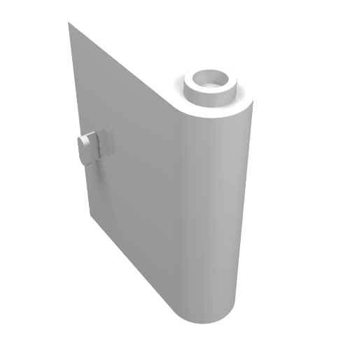 Rendu LDraw de Porte 1 x 3 x 3 droite - ouverte Entre charnière supérieure et inférieure (Door 1 x 3 x 3 Right - Open Between Top and Bottom Hinge), couleur indicative