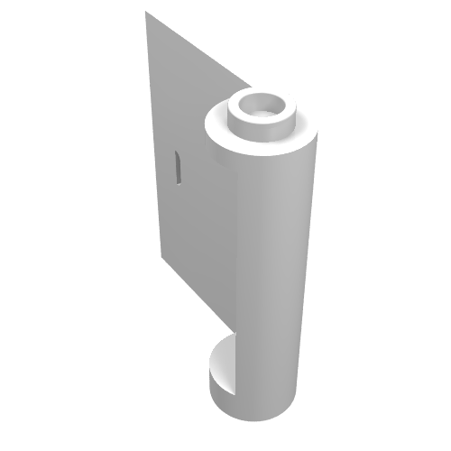 Rendu LDraw de Porte 1 x 3 x 3 Gauche - ouverte Entre charnière supérieure et inférieure (Door 1 x 3 x 3 Left - Open Between Top and Bottom Hinge), couleur indicative