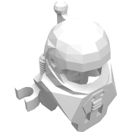 Casque, Plaque de poitrine, attaches (Helmet, Chestplate, Clips)