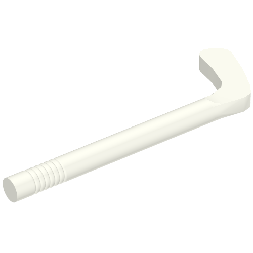 Rendu LDraw de Bâton de hockey sportif, manche rond (Sports Hockey Stick, Round Shaft), couleur indicative