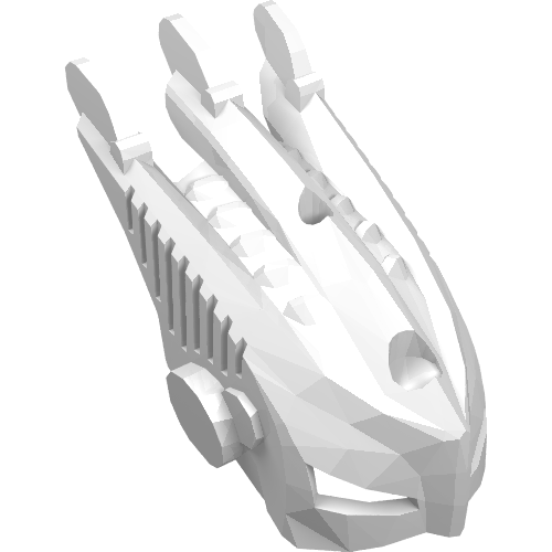 Rendu LDraw de Large Figure Mask Metus, couleur indicative