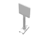 Rendu LDraw de Panneau routier carré [sans motif] (Road Sign Square [Plain]), couleur indicative