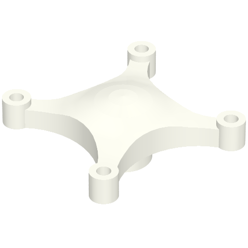 Rendu LDraw de Équipement Drone Corps, 4 bras (Equipment Drone Body, 4 Arms), couleur indicative