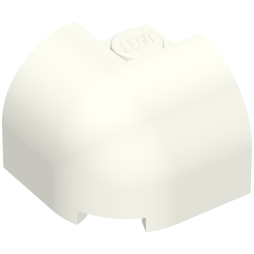Brique ronde, courbe 2 x 2 x 1 1/3, coin (Brick Round, Curved 2 x 2 x 1 1/3, Corner)