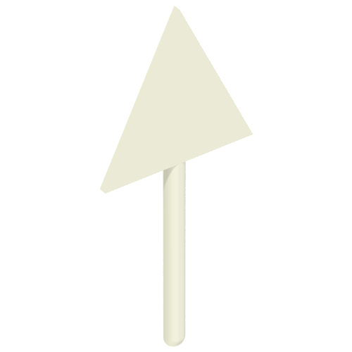Rendu LDraw de Panneau Triangle (Road Sign Triangle), couleur indicative