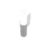 Rendu LDraw de Porte 1 x 3 x 4 droite avec fenêtre (Door 1 x 3 x 4 Right with Window), couleur indicative