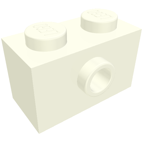 Brique Spécial 1 x 2 avec 1 centre tenon sur 1 côté, bas tenon Support (Brick Special 1 x 2 with 1 Center Stud on 1 Side, Bottom Stud Holder)
