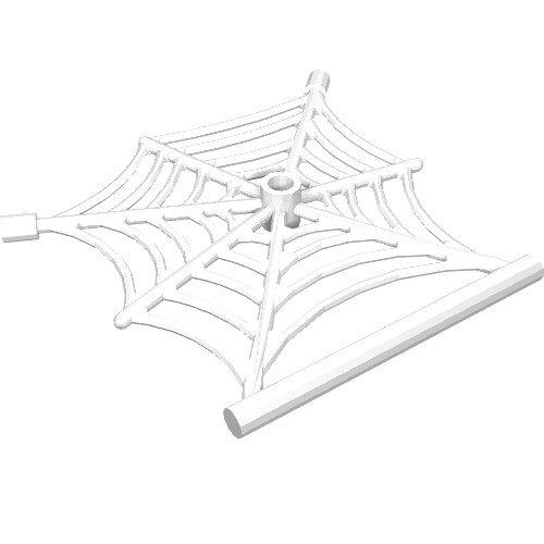 Rendu LDraw de Accessoire d'insecte, toile d'araignée, pendaison (Insect Accessory, Spider Web, Hanging), couleur indicative