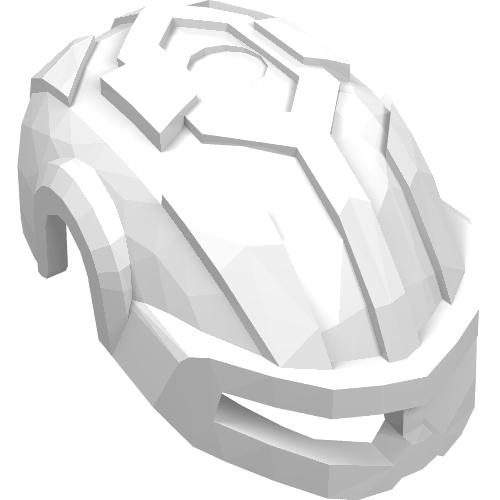 Rendu LDraw de Large Figure Helmet, couleur indicative