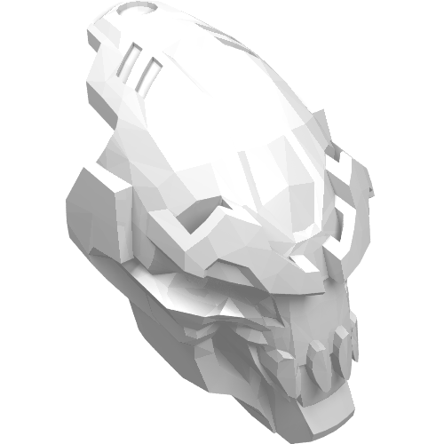 Rendu LDraw de Large Figure Mask, Witch Doctor, couleur indicative