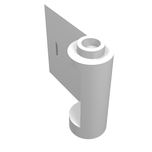 Rendu LDraw de Porte 1 x 3 x 2 Gauche - ouverte Entre charnière supérieure et inférieure (Door 1 x 3 x 2 Left - Open Between Top and Bottom Hinge), couleur indicative