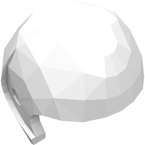 Rendu LDraw de Helmet, Sports [Plain], couleur indicative