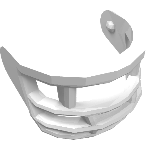 Rendu LDraw de Headwear Accessory Visor / Hockey Mask, couleur indicative