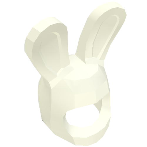 Costume / Masque, Lapin / Oreilles de lapin [sans motif] (Costume / Mask, Rabbit / Bunny Ears [Plain])
