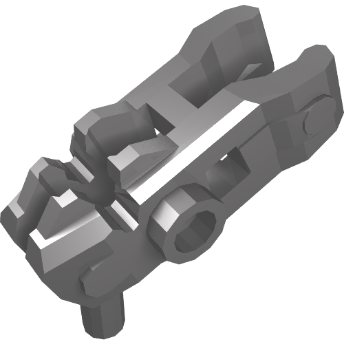 Rendu LDraw de Lanceur, pistolet d'arme / blaster / tireur (Launcher, Weapon Gun / Blaster / Shooter), couleur indicative