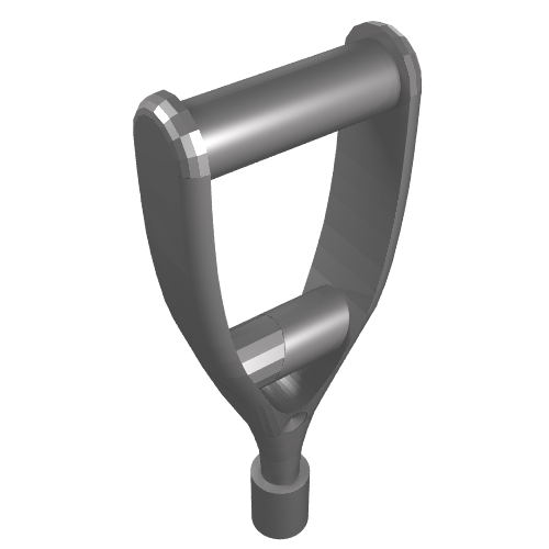 Rendu LDraw de Béquille médicale d'équipement (Equipment Medical Crutch), couleur indicative