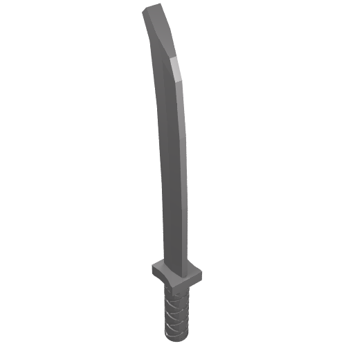 Épée d'arme / Katana / Shamshir avec pommeau non recouvert [Garde carrée] (Weapon Sword / Katana / Shamshir with Uncapped Pommel [Square Guard])