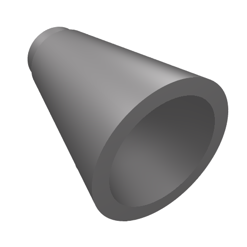 Rendu LDraw de Équipement mégaphone (Equipment Megaphone), couleur indicative