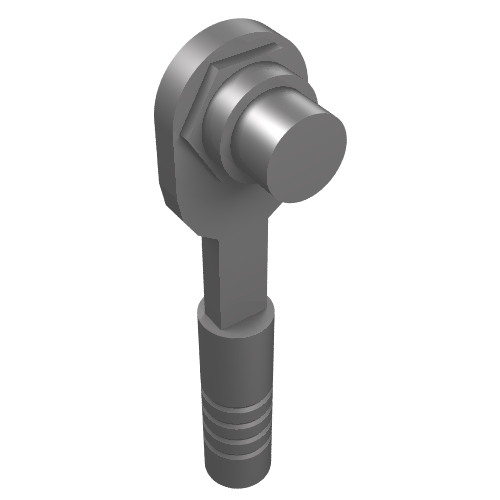 Rendu LDraw de Clé à cliquet / douille outil (Tool Ratchet / Socket Wrench), couleur indicative